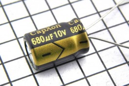 Конденсатор 680,0 х 10 V (8 х 11,5) komp-105° CapХon