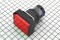 Кнопка A16-22ZJ-N (EB2A)  прямоугольная, без фиксации, с подсветкой, 220В 3А (красная) 18х23 мм