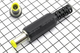 Штекер питания 3,5 х 5 х 10 мм  with pin 1 мм