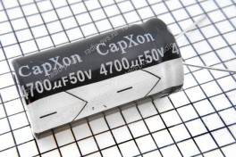 Конденсатор 4700,0 х 50 V (22 х 41) 105° CapХon