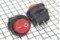 Переключатель SMRS-101-2C2 (KCD5-101-2) микро, без подсветки (on-off) (красный) D-16 мм уст-8х12 мм
