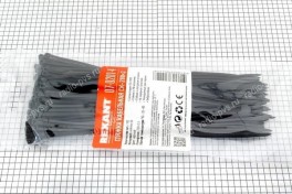 Стяжки пластиковые (nylon 66) 3,0х200 чёрные  (уп 100 шт)