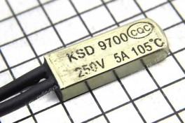 Термореле (термостат выносной)  KSD-9700  105° С  5А, 250V (on-of)