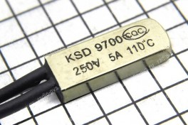 Термореле (термостат выносной)  KSD-9700  110° С  5А, 250V (on-of)