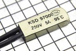 Термореле (термостат выносной)  KSD-9700 95° С  5А, 250V (on-of)