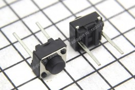 Кнопка мини  6х6 (KFC-A06-HB)  2 pin  горизонтальная  H- 5 мм