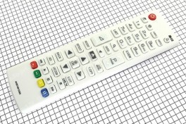 Пульт ДУ  LG (AKB74915365) белый маленький корпус с домиком по центру