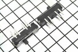 Переключатель MSS 23D19 микро, движковый, вертикальный 8 pin  13x3,5x3 мм h-2 мм