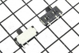 Переключатель микро, движковый, горизонтальный  3 pin 6,8х2,8 мм  H-1,5 мм
