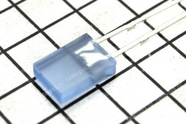 Светодиод  синий матовый 2х5х7 мм  "тире"