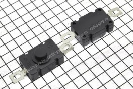 Кнопка KAN-28  прямоугольная, 2 pin, с фиксацией, на замыкание, на плату, уст 17,9х11,9 мм