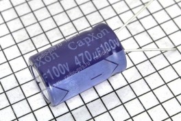 Конденсатор 470,0 х 100 V (16 х 25)  85° CapХon