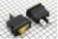 Переключатель MRS-101-5 (KCD2-401)  мини без подсветки  (3А 250В) (on-off) (жёлтый)
