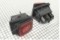 Переключатель IRS-203-1C (KCD2-203-3) с подсветкой широкий 2(on-off-on) (красный), влагозащищённый