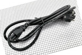 Шнур сетевой  ноутбук  чёрный 1,5 м (провод 3 x 0,75 мм²)  (Мики-Маус)