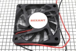 Вентилятор для радиоаппаратуры  60х60х10 мм  12В  RX 6010MS  2 вывода