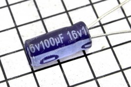 Конденсатор 100,0 х 16 V (5 х 11) 85°