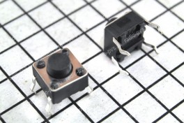 Кнопка мини  6х6   4 pin  горизонтальная  H- 5 мм