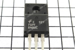 Транзистор 8N 80 C (plast)  (TO-220F)