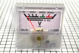 Вольтметр для приборов 40х40  (шкала 300 В)