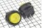 Переключатель SMRS-101-2C2 (KCD5-101-2) микро, без подсветки (on-off) (жёлтый) D-16 мм уст-8х12 мм