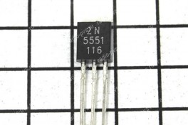 Транзистор 2N 5551 NPN 0,3 A 160 V  (TO-92)