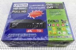Ресивер эфирного ТВ DVB-T2  "ОРБИТА HD-999C"