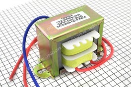 Трансформатор силовой  220-5В 2А (10 Вт) 50х43х43 мм (сломана пластмасса катушки)