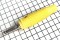 Штекер колоночный BANANA пластик D-4 мм жёлтый, 58 мм