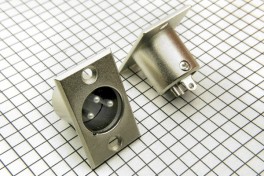 Штекер XLR (Canon)  на панель 3 pin