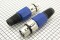 Гнездо XLR (Canon)  на кабель синее