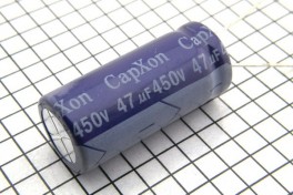 Конденсатор 47,0 х 450 V (16 х 35,5)  85° CapХon