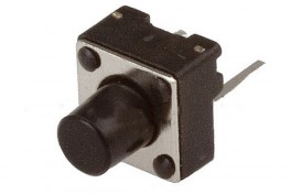 Кнопка мини  6х6 (KFC-A06-HB)  2 pin  горизонтальная  H- 7 мм