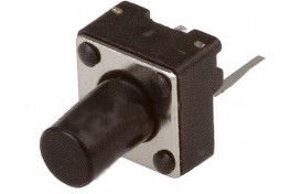 Кнопка мини  6х6 (KFC-A06-HB)  2 pin  горизонтальная  H- 9 мм