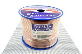 Кабель акустический  2х1,0 мм&sup2;  силикон (бухта 100 м)