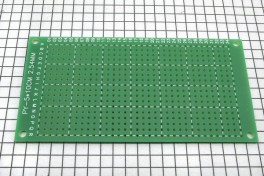 Плата макетная 1 сторонняя 50х100 мм - 0,5 дм&sup2; - стеклотекстолит