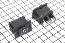 Переключатель SMRS-103-1C2  микро без подсветки (on-of-on) (чёрный)