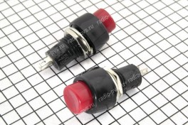 Кнопка PBS-20A (DS450)  круглая, с фиксацией, мини (красная)