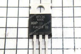 Тиристор BT 136-600 E  (4А, 600V) TRIACs  (TO-220AB)