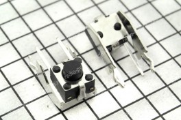 Кнопка мини  6х6   2 pin  вертикальная H- 5 мм (TS)