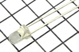 Светодиод жёлтый прозрачный  D-3 мм