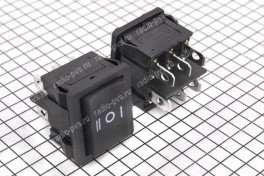 Переключатель MRS-203-5  мини без подсветки (6А 250В) 2(on-off-on) (чёрный)