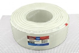 Кабель радиосвязной  RG  58U (50 Ом)  Netco (Cu оплётка 32) белый (бухта 100м)