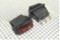Переключатель IRS-101-1C (KCD3-101N) с подсветкой узкий (on-off)  (красный), влагозащищённый