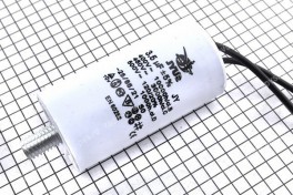 Конденсатор CBB-60  3,5 &micro;F x 450V ( &plusmn; 5%/50Hz-60Hz 28x55) (гибкие/болт)