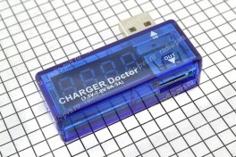 Мини USB метр LED 4 разряда , напряжение, ток