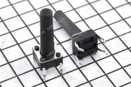 Кнопка мини  6х6   4 pin  горизонтальная  H-17 мм