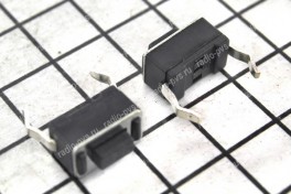 Кнопка мини  6х3   2 pin  горизонтальная  H- 4,3 мм