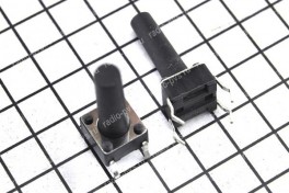 Кнопка мини  6х6   4 pin  горизонтальная  H-15 мм