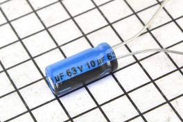 Конденсатор 10,0 х 63 V (5 х 11) 105&deg;